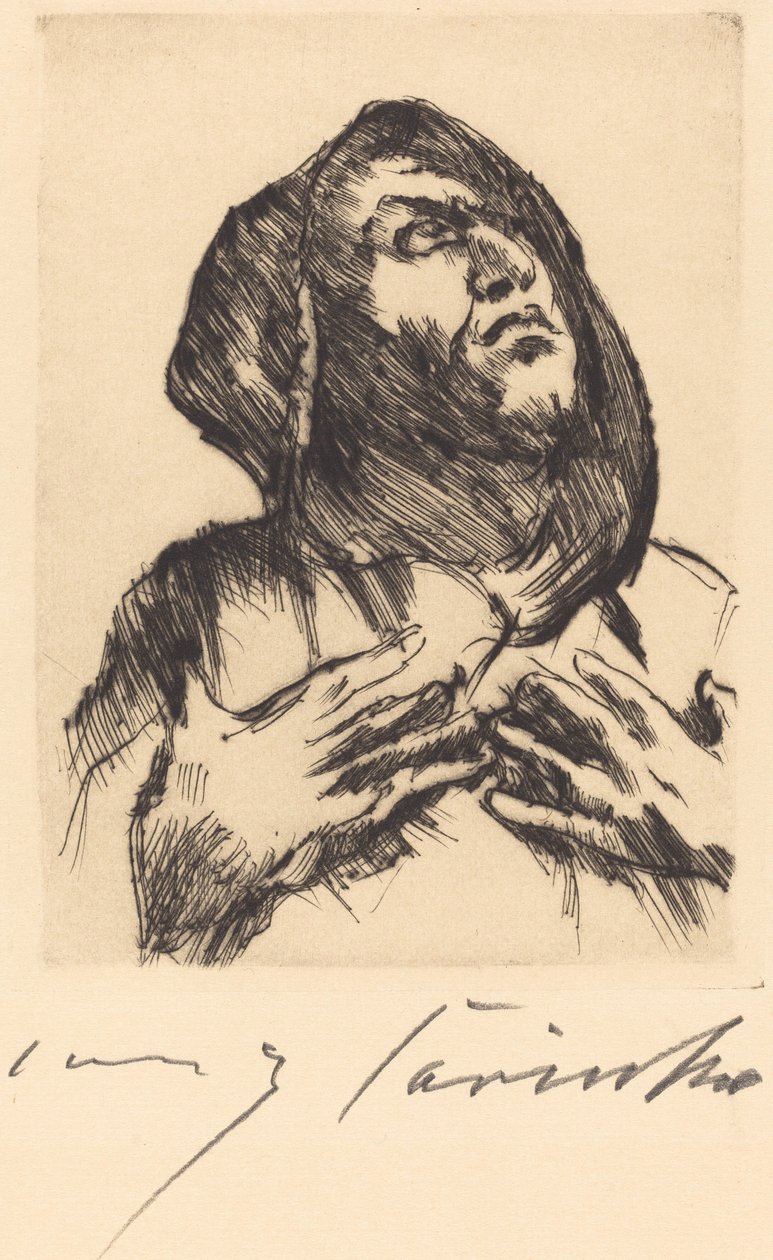Monk Gazing Upward, 1916 by Lovis Corinth