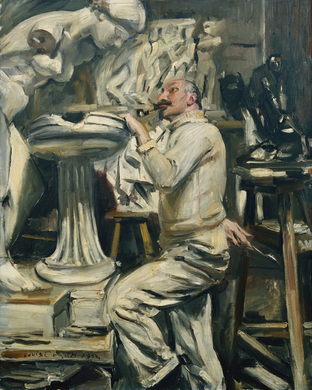 Portrait of the Sculptor Nikolaus Friedrichs by Lovis Corinth