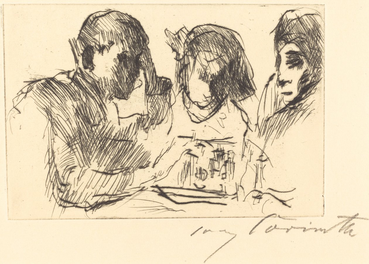 Chess Players, 1918 by Lovis Corinth