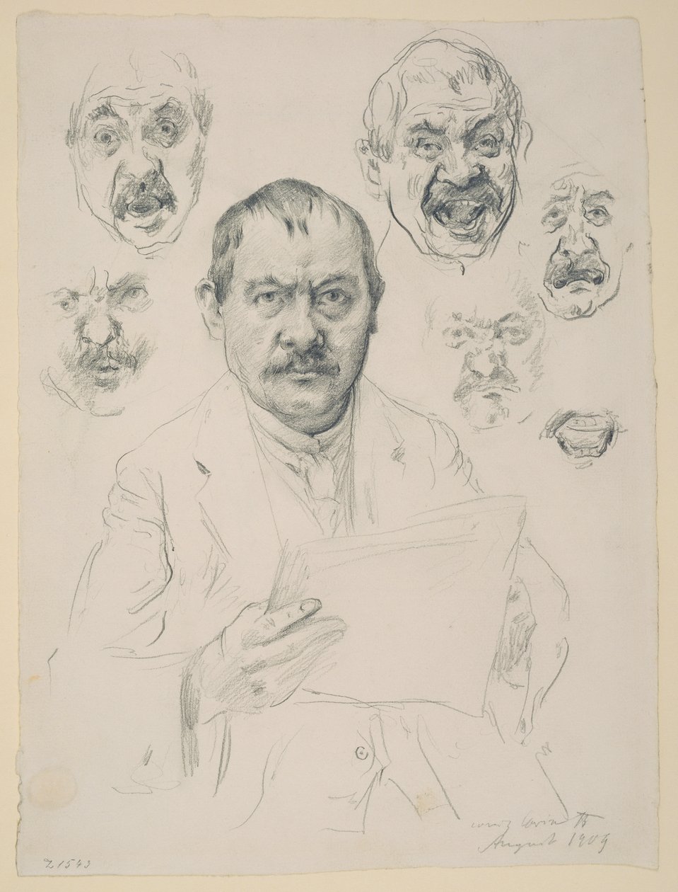 Studies for a Self-Portrait by Lovis Corinth