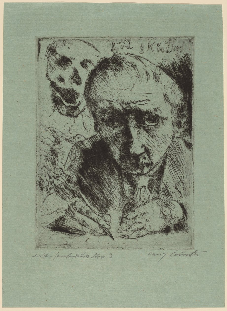 Death and the Artist, 1920-1921 by Lovis Corinth