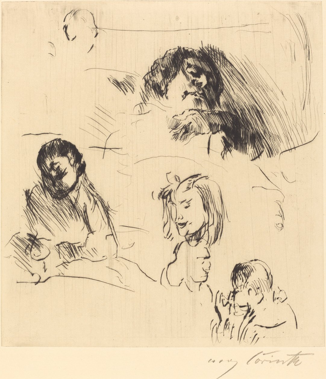 Portrait Sketches, 1920 by Lovis Corinth