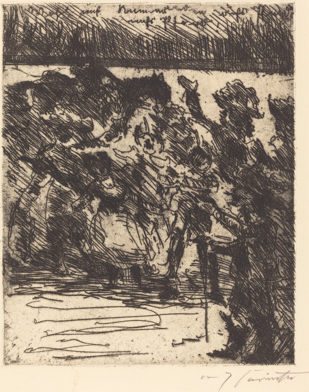 Well Up, Comrades, to the Horse, to the Horse! Into the Field, Into Freedom! by Lovis Corinth