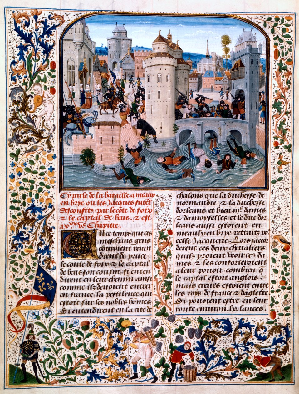 Massacre of the peasant rebels at Meaux, 1358 by Loyset Liedet