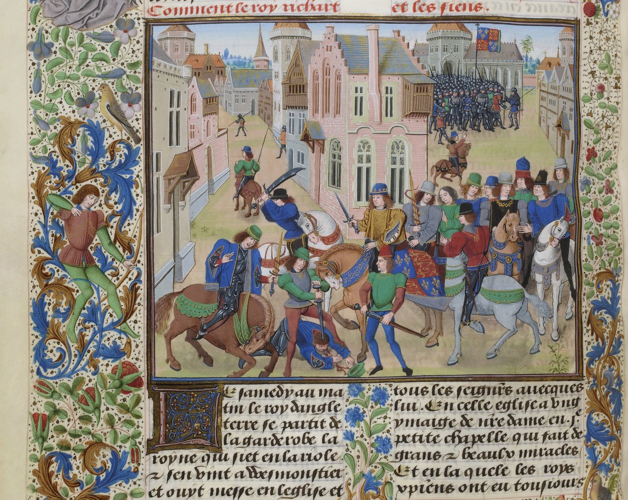 The Death of Wat Tyler by Loyset Liedet