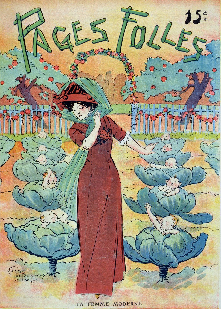 The Modern Woman in a Cabbage Field, from 