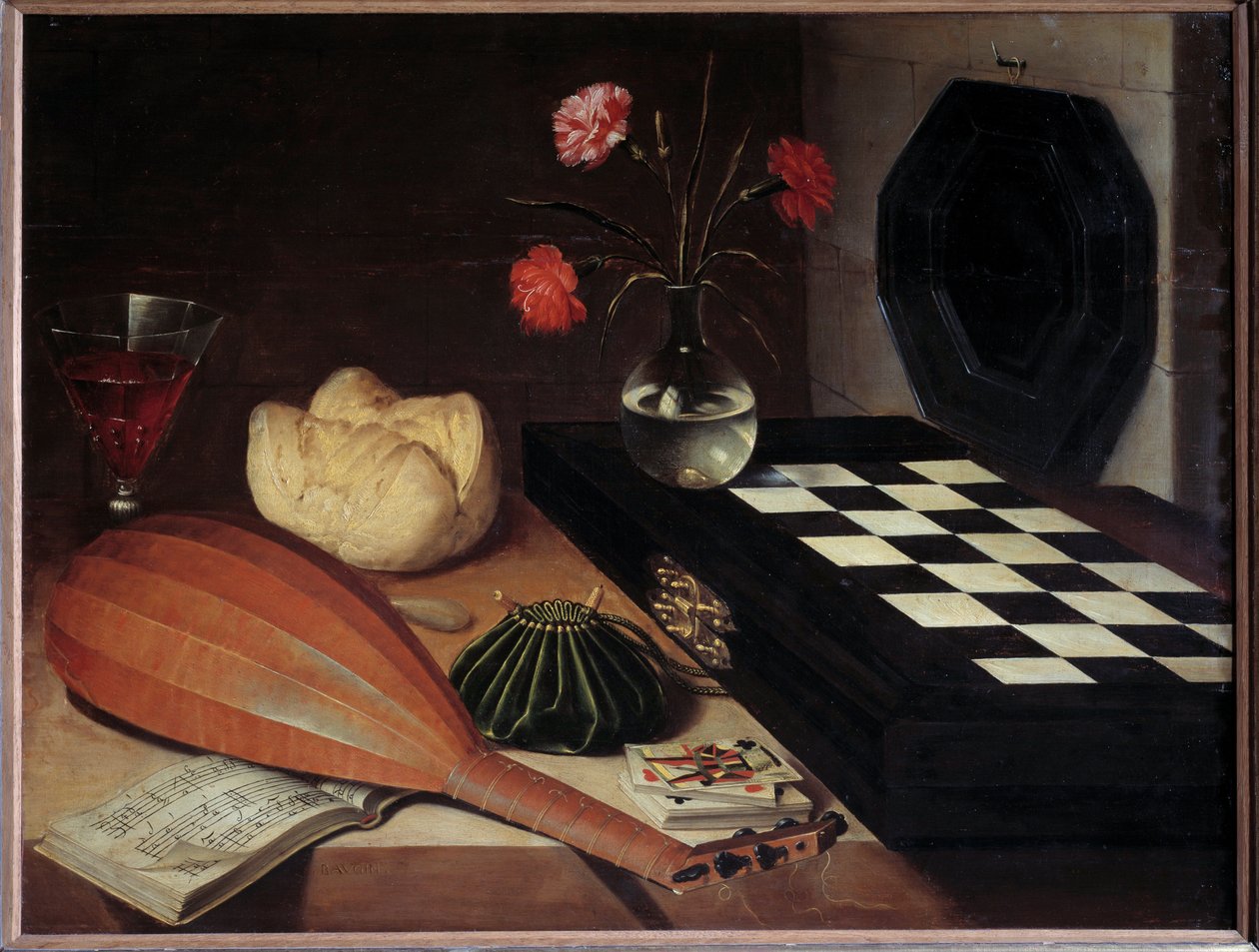 Still Life at the Chess by Lubin Baugin