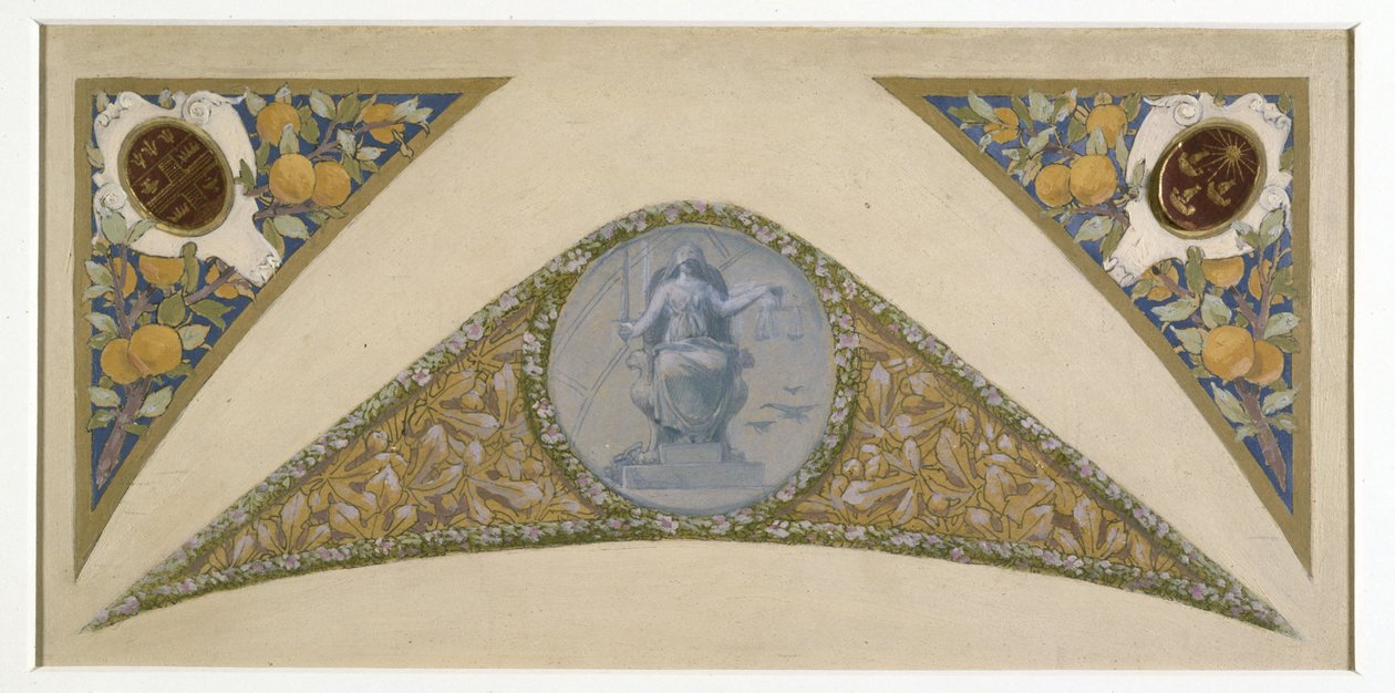 Sketch for the Festive Staircase of the Town Hall of Paris: Balance, between 1888 and 1898 by Luc Oliver Merson