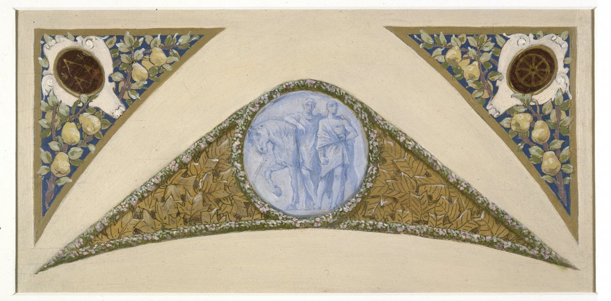 Sketch for the Festival Staircase at Paris City Hall: Gemini, between 1888 and 1898 by Luc-Oliver Merson