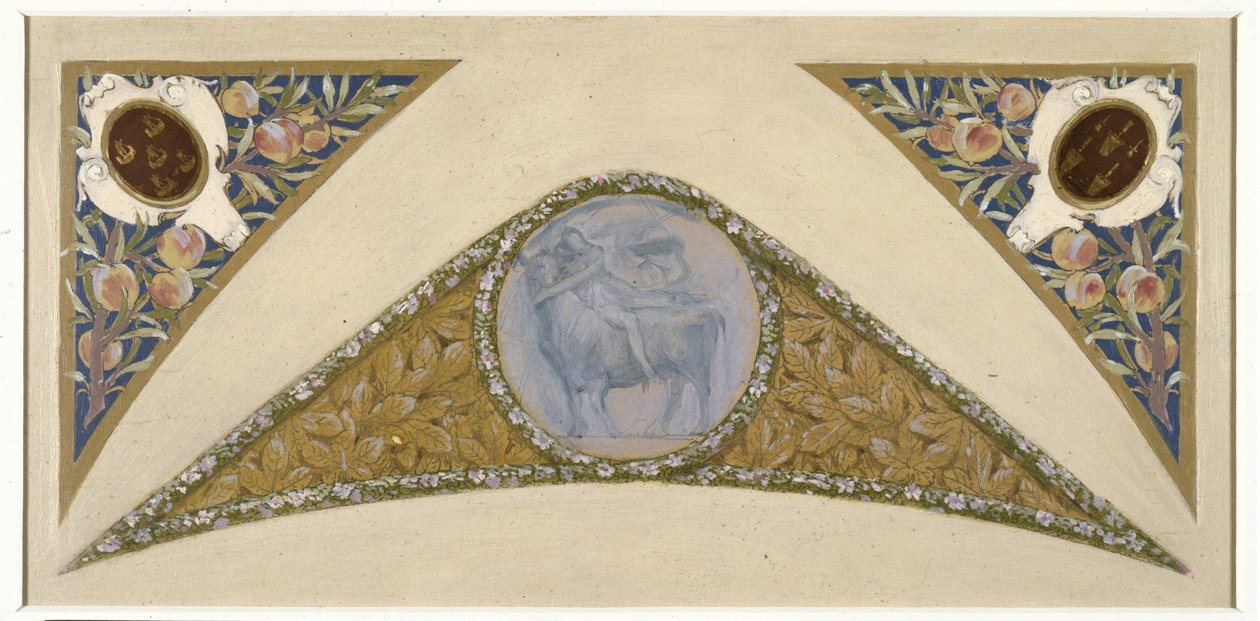 Sketch for the Festive Staircase of the Town Hall of Paris: Bull, ca. 1888-1898 by Luc Oliver Merson