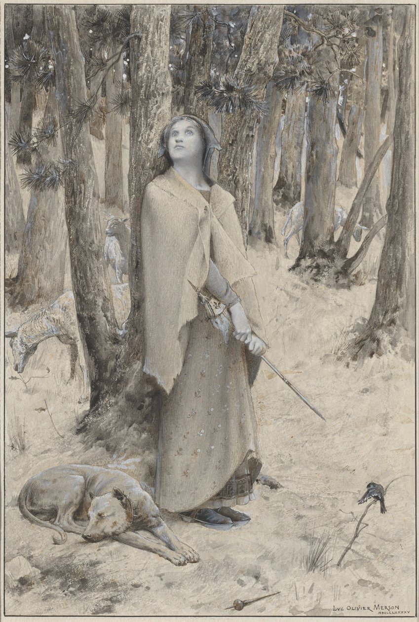 Joan of Arc Hearing the Voices by Luc Olivier Merson