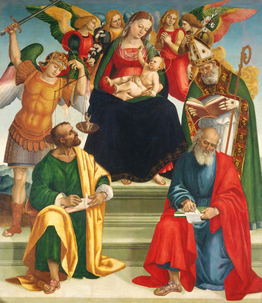 Madonna and Child with Saints and Angels by Luca Signorelli