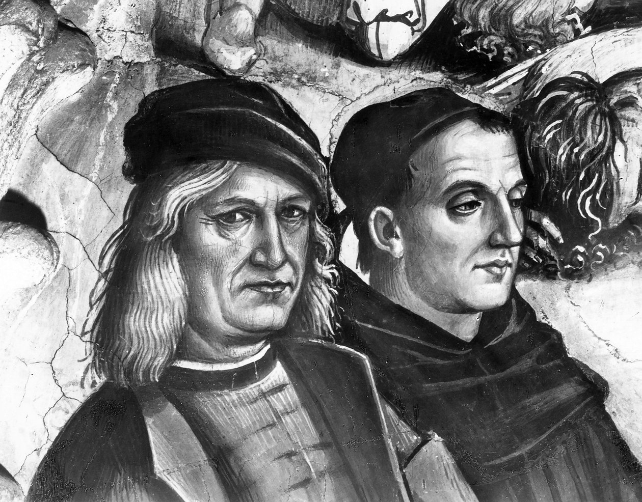 Portrait of Luca Signorelli and Fra Angelico (detail) by Luca Signorelli