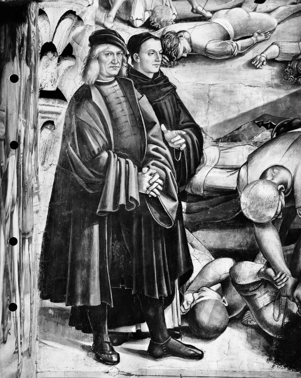 Portrait of Luca Signorelli and Fra Angelico (detail) by Luca Signorelli