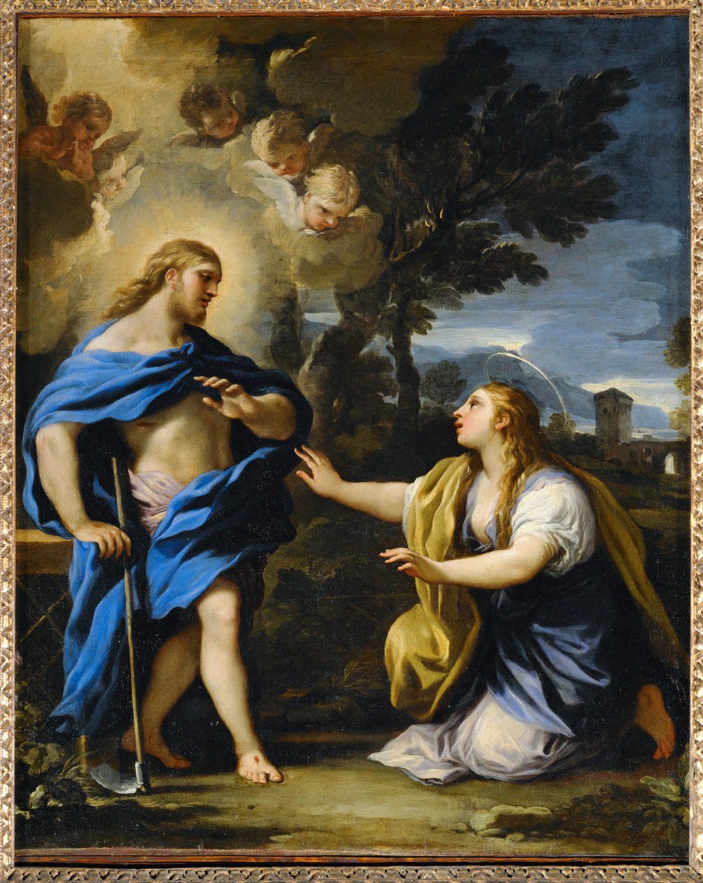 Noli Me Tangere. Christ Meets Mary Magdalene After the Resurrection by Luca (circle of) Giordano