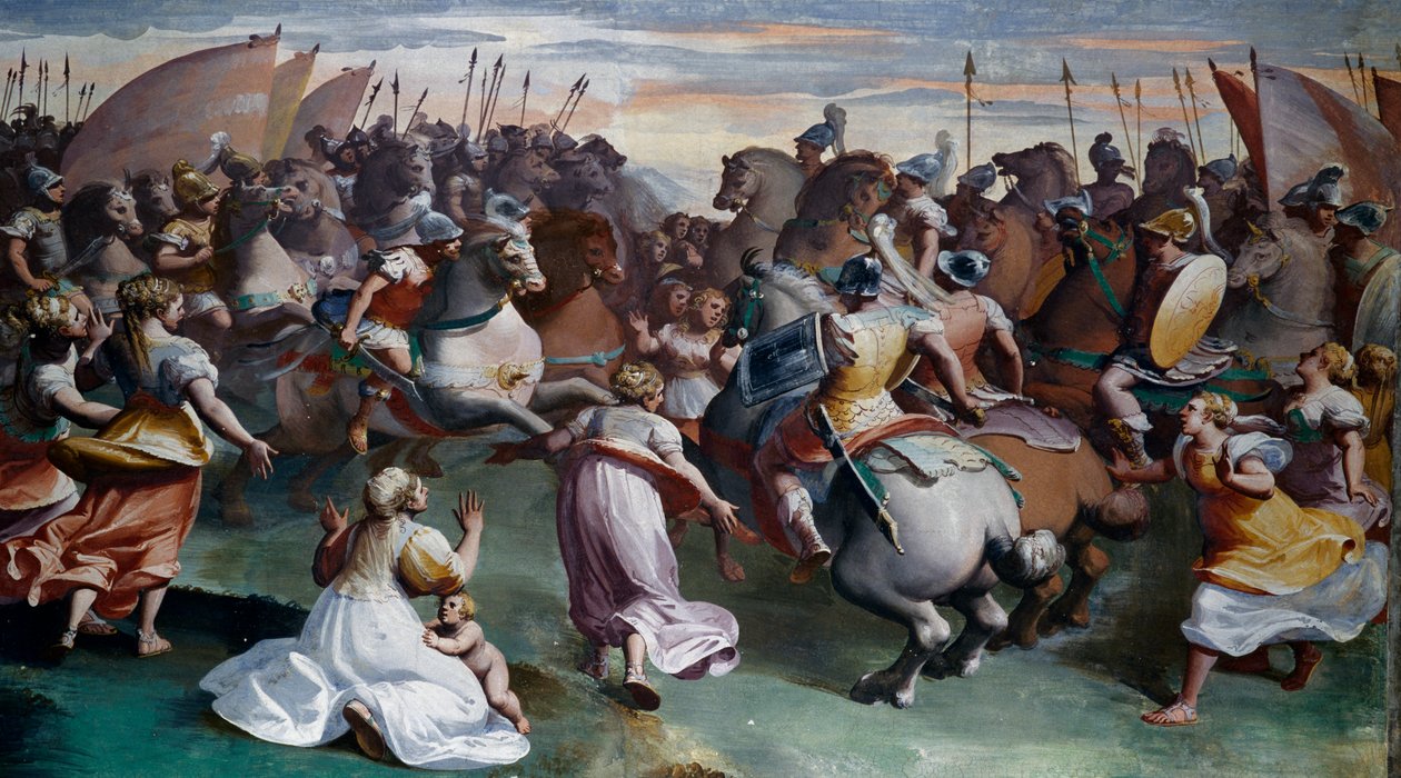 The Rape of Sabine, by Luca Cambiaso by Luca Cambiaso