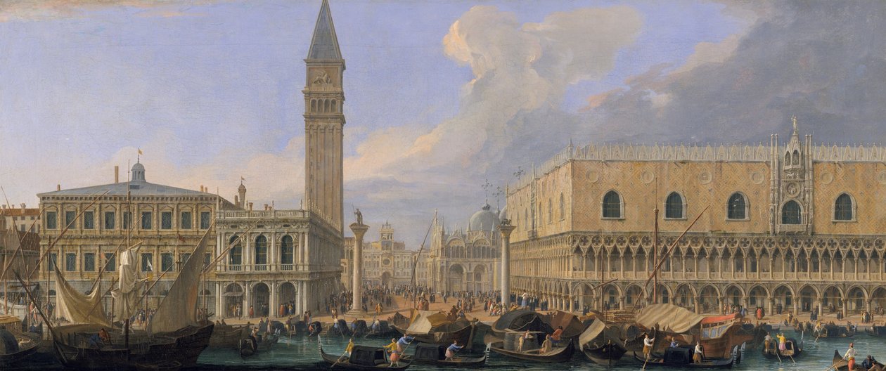 The Molo, Venice, from the Bacino di San Marco by Luca Carlevaris