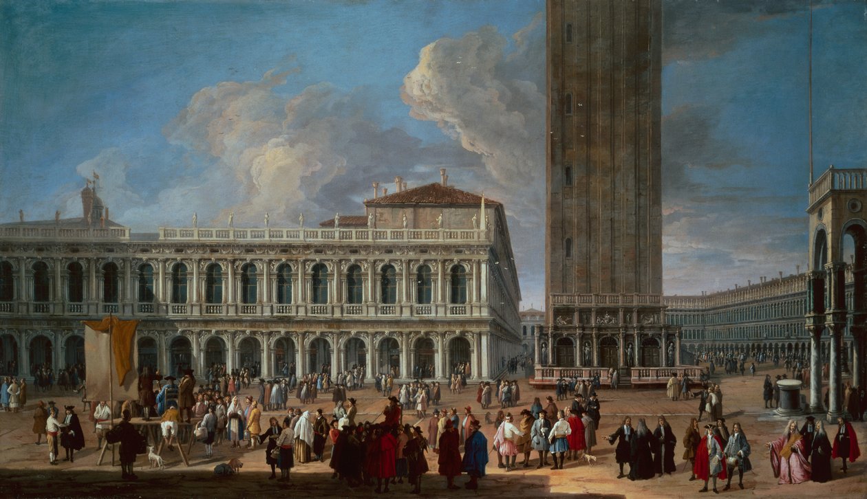 The Piazzetta and the Piazza San Marco, Venice by Luca Carlevaris