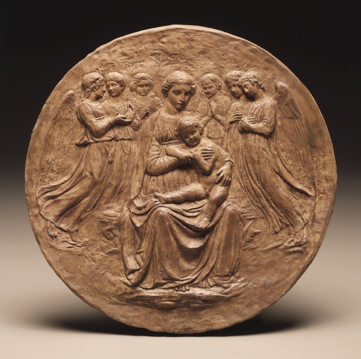 Madonna and Child with Six Angels by Luca Della Robbia