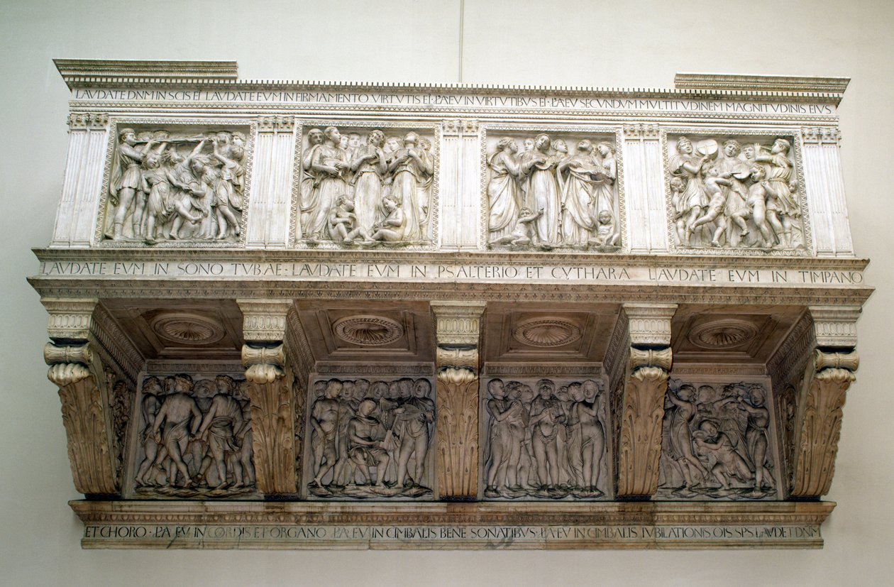 Reconstructed Cantoria, c.1432-8 by Luca Della Robbia