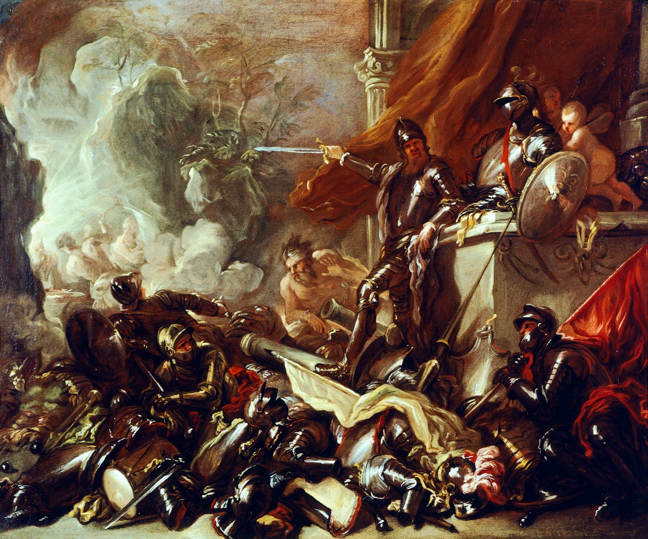 Allegory of War, by Luca Giordano by Luca Giordano