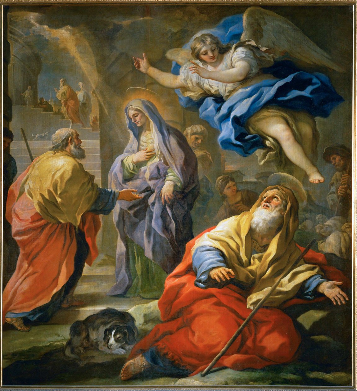 Annunciation to Joachim by Luca Giordano