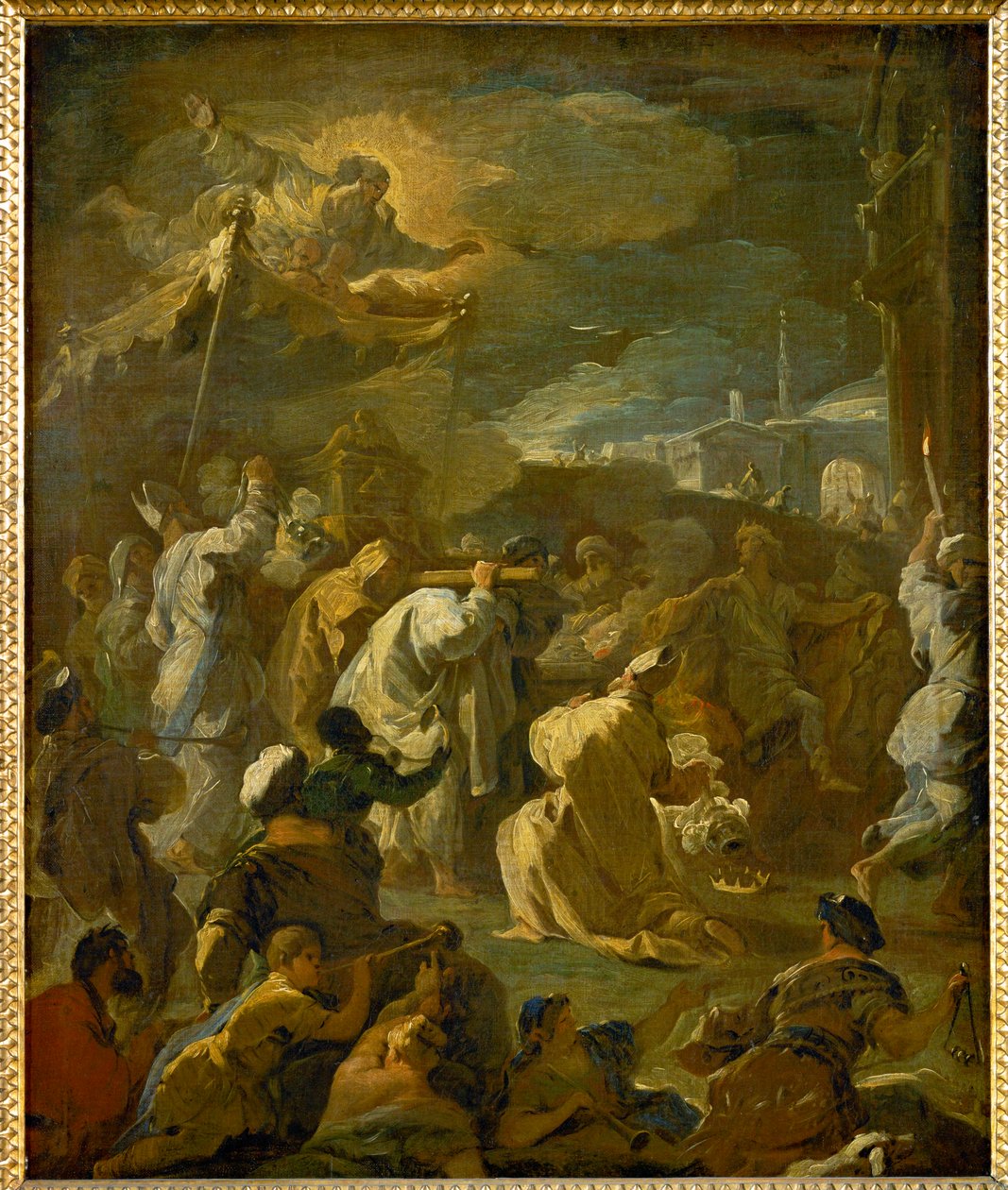 David Brings the Ark to Jerusalem by Luca Giordano
