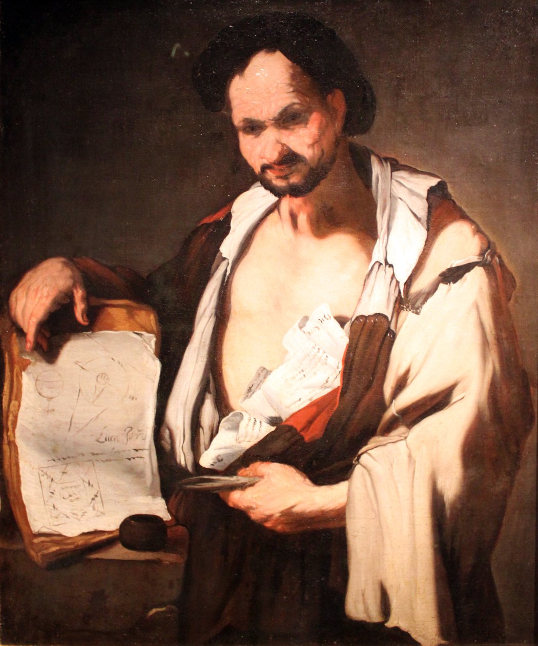 Democritus by Luca Giordano