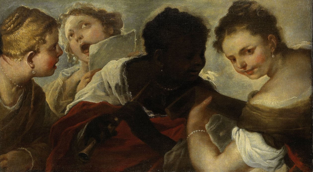 Four Women making Music by Luca Giordano