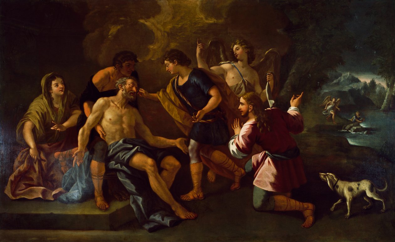 Painting by Luca Giordano Preserved in Alvito Town Hall, Lazio, Italy by Luca Giordano