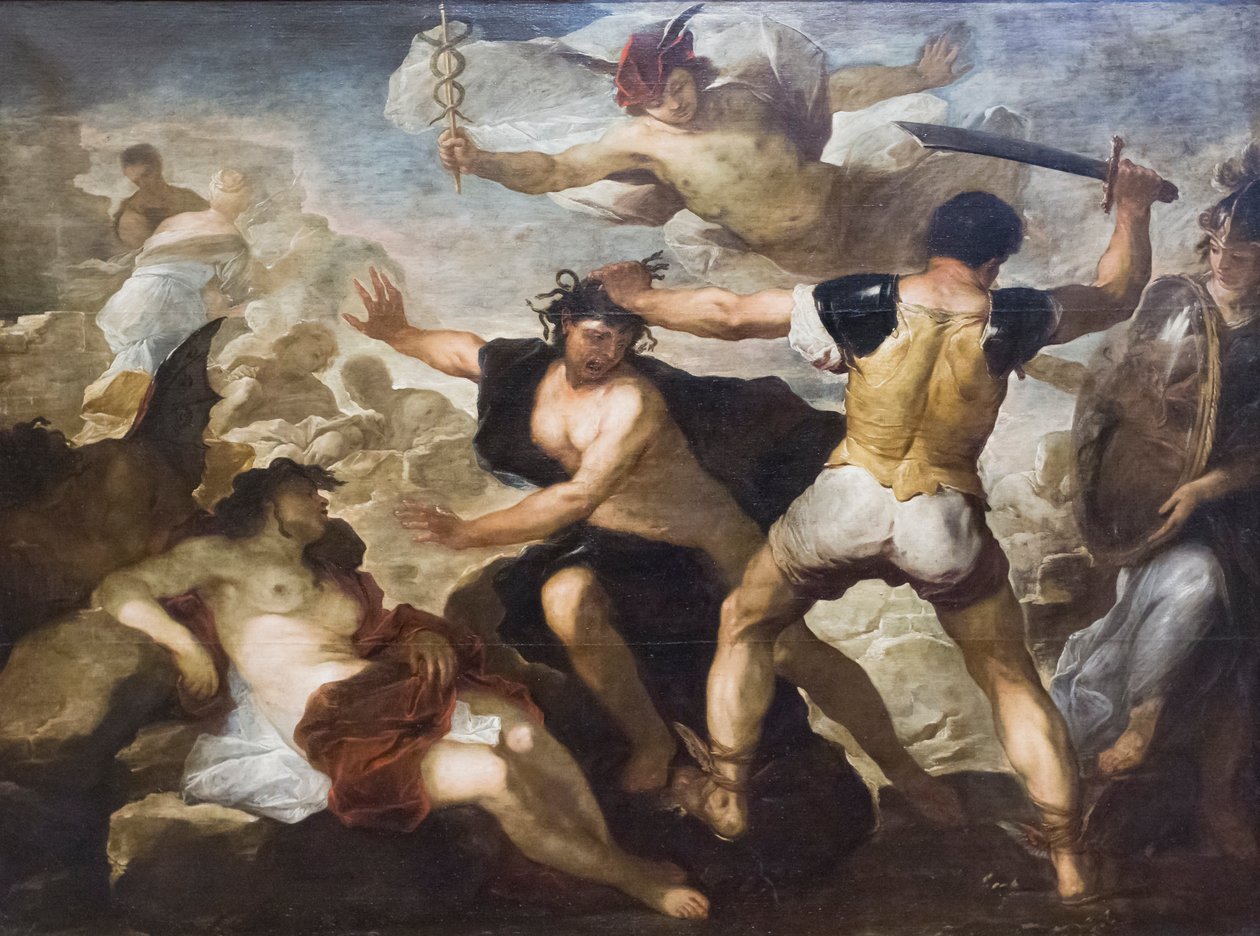 Perseus Beheading Medusa by Luca Giordano: Fine art print