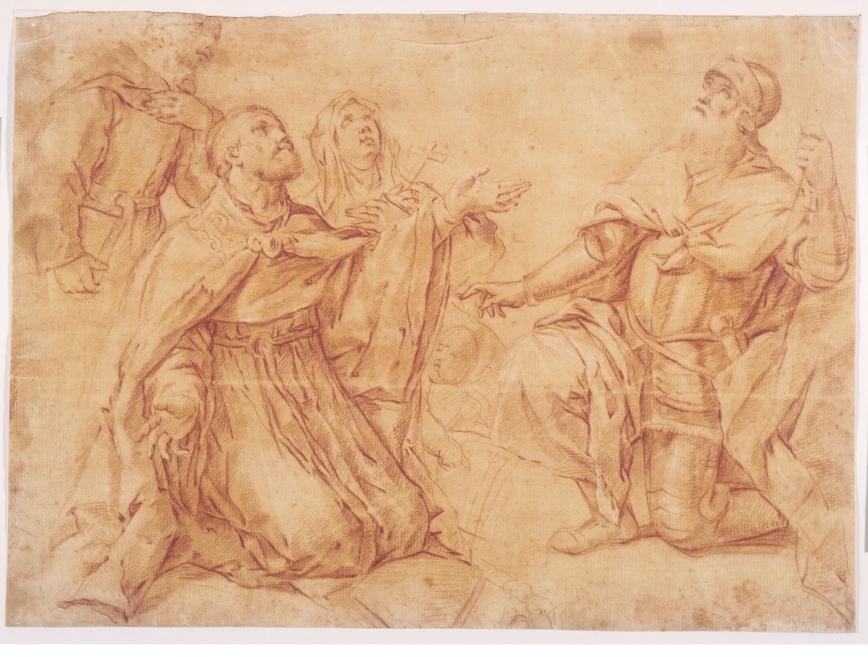 Sts Augustine, Nicholas of Tolentino, Teresa and William by Luca Giordano