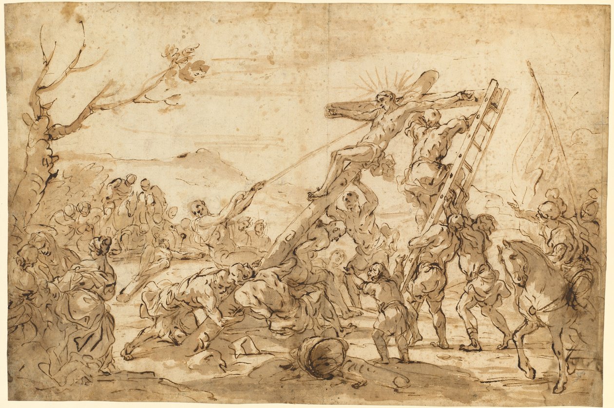 The Raising of the Cross by Luca Giordano