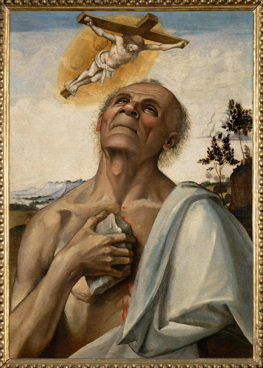 Saint Jerome Penitent in Ecstasy by Luca Signorelli