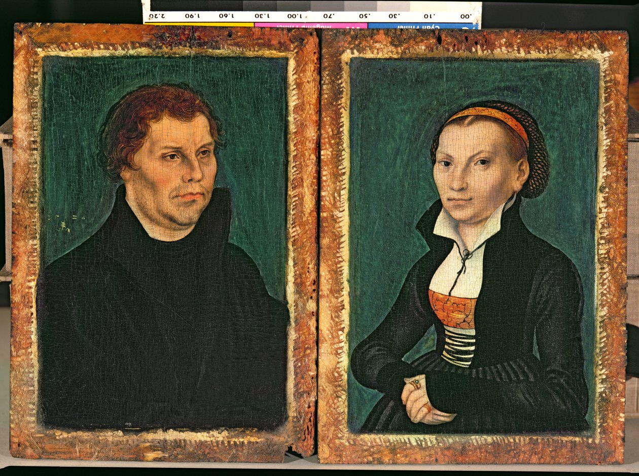 Martin Luther, Katharina von Bora by Lucas Cranach the Elder