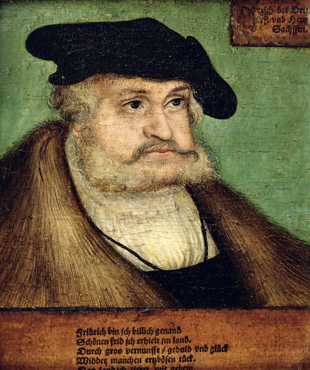 Portrait of Friedrich III, Elector of Saxony by Lucas Cranach the Elder