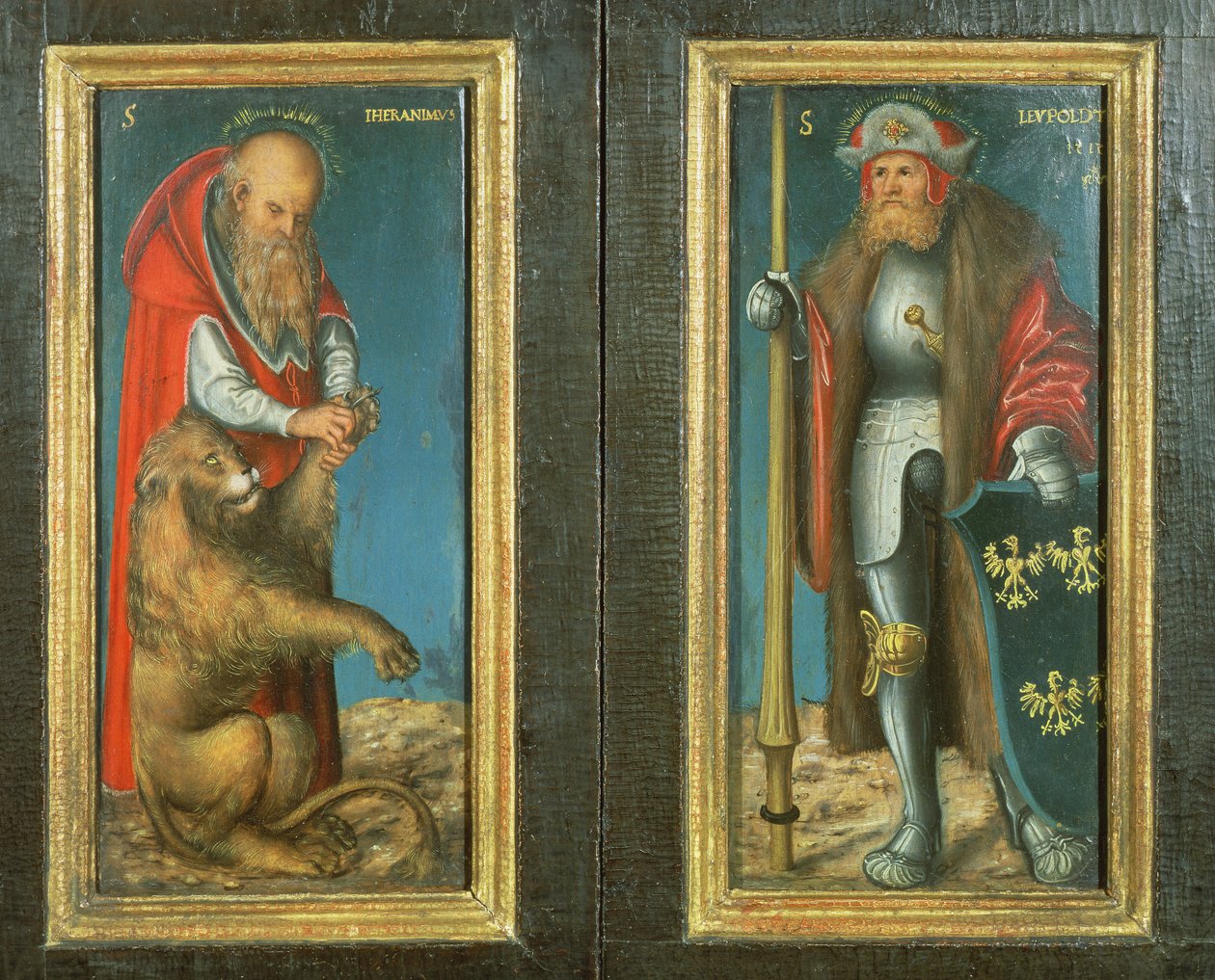 SS. Jerome and Leopold, 1515 by Lucas Cranach the Elder