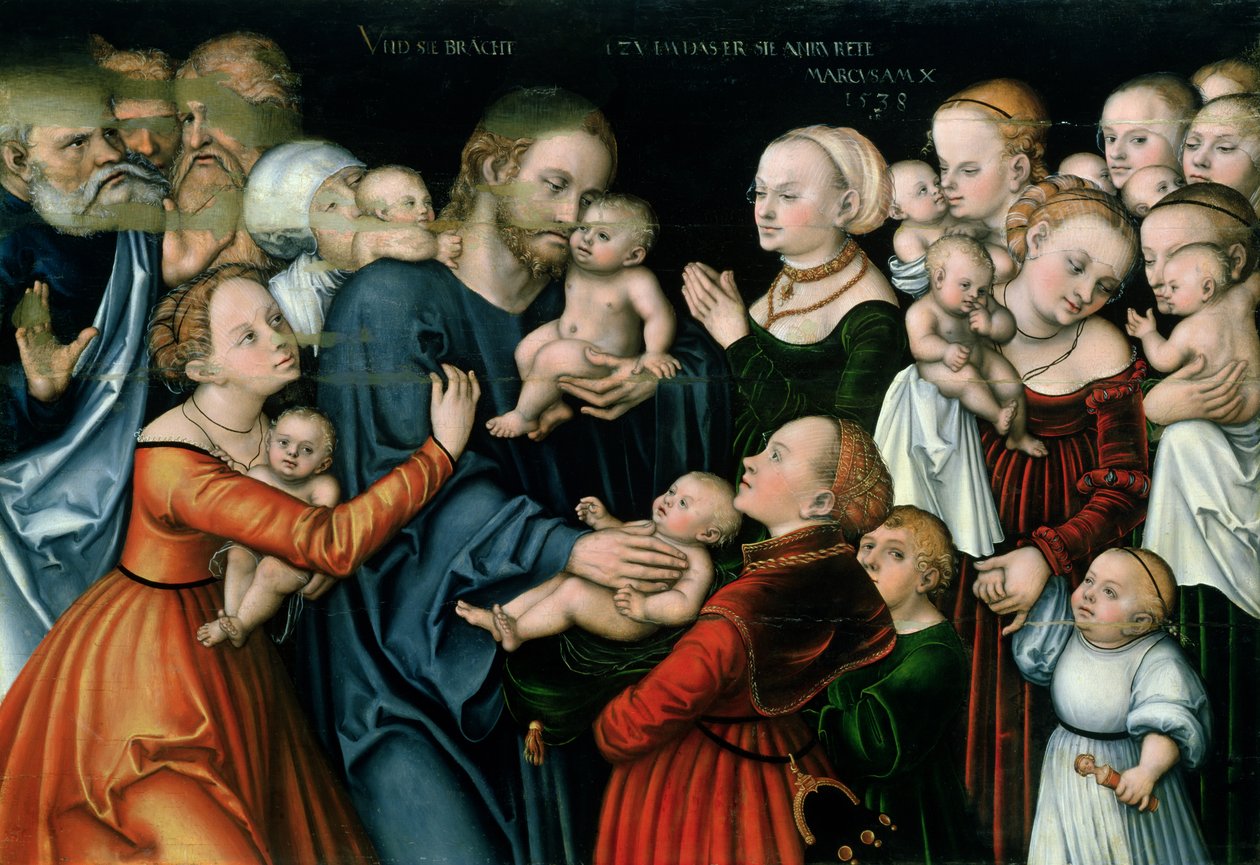 Suffer the Little Children to Come Unto Me, 1538 by Lucas Cranach the Elder