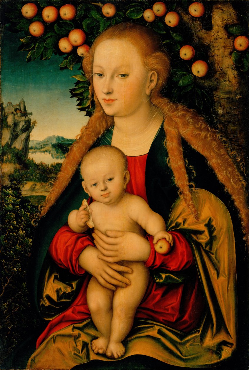 The Virgin and Child Under an Apple Tree by Lucas Cranach the Elder