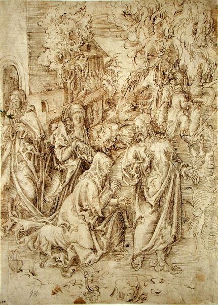 Christ taking leave of his Mother by Lucas Cranach the Elder