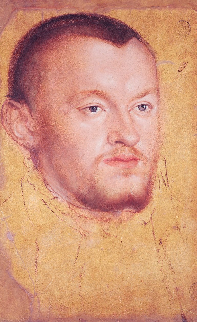 Portrait of Augustus I (1526-86) Elector of Saxony by Lucas Cranach the Younger