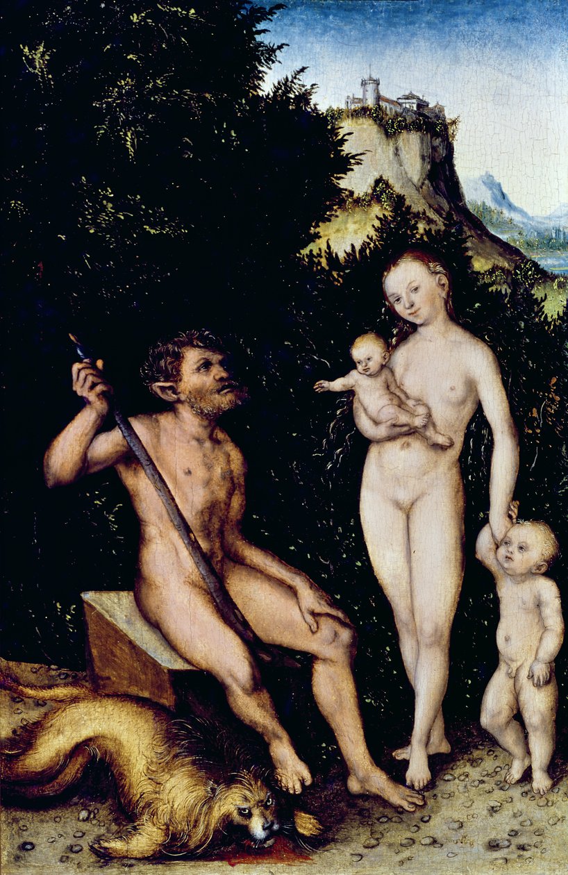 The Faun Family by Lucas Cranach the Younger