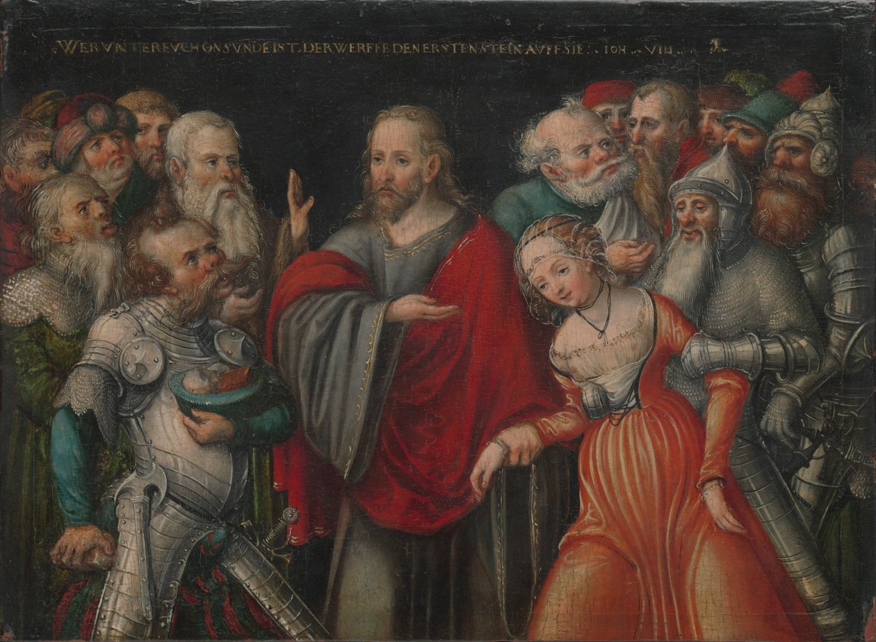 Christ and the Adulteress by Lucas Cranach the Younger and workshop