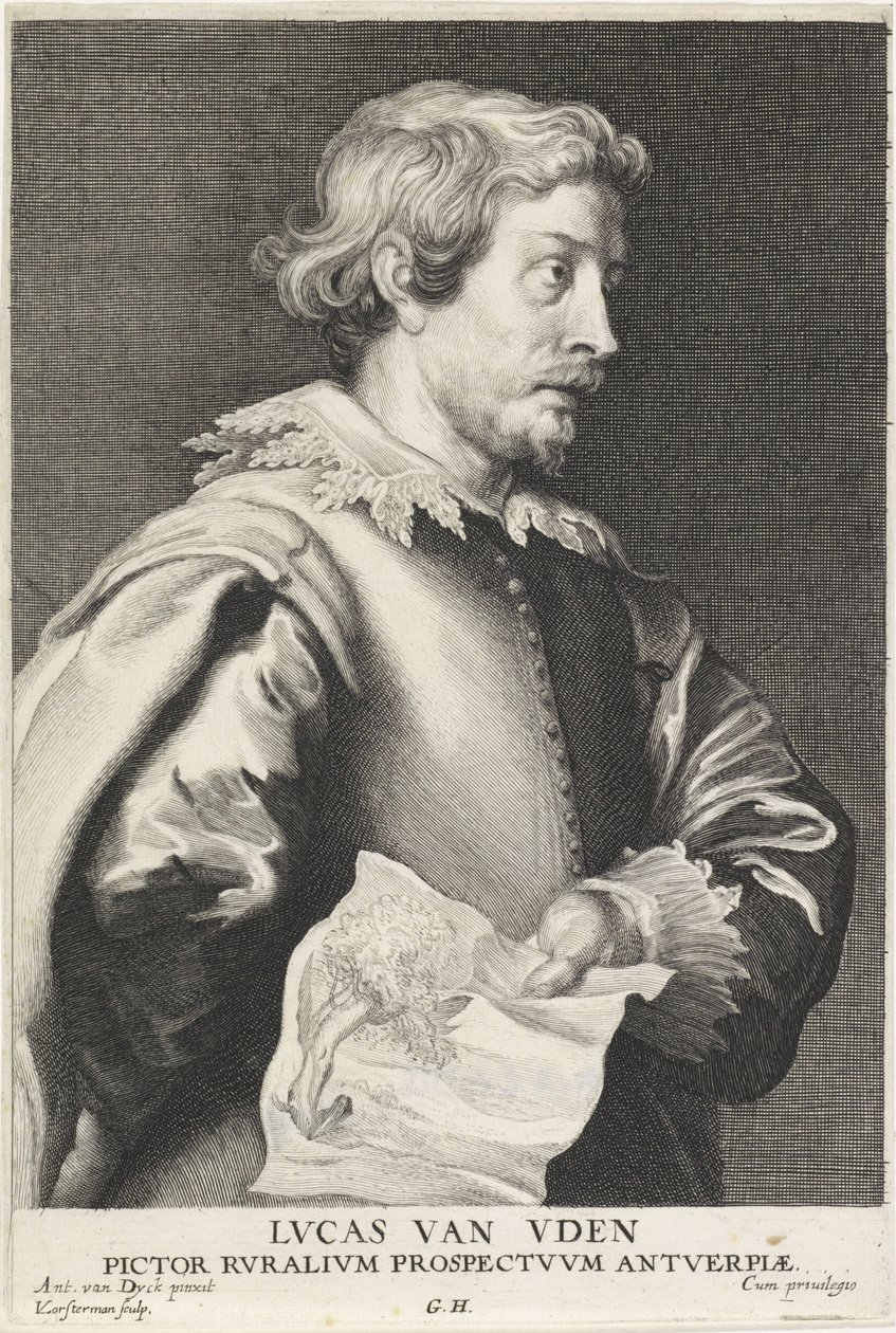 Portrait of Lucas van Uden by Lucas Vorsterman