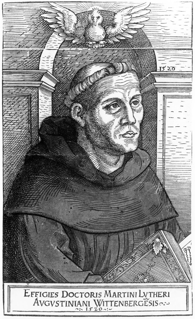 Martin Luther as Augustinian Friar by Lucas Cranach the Elder