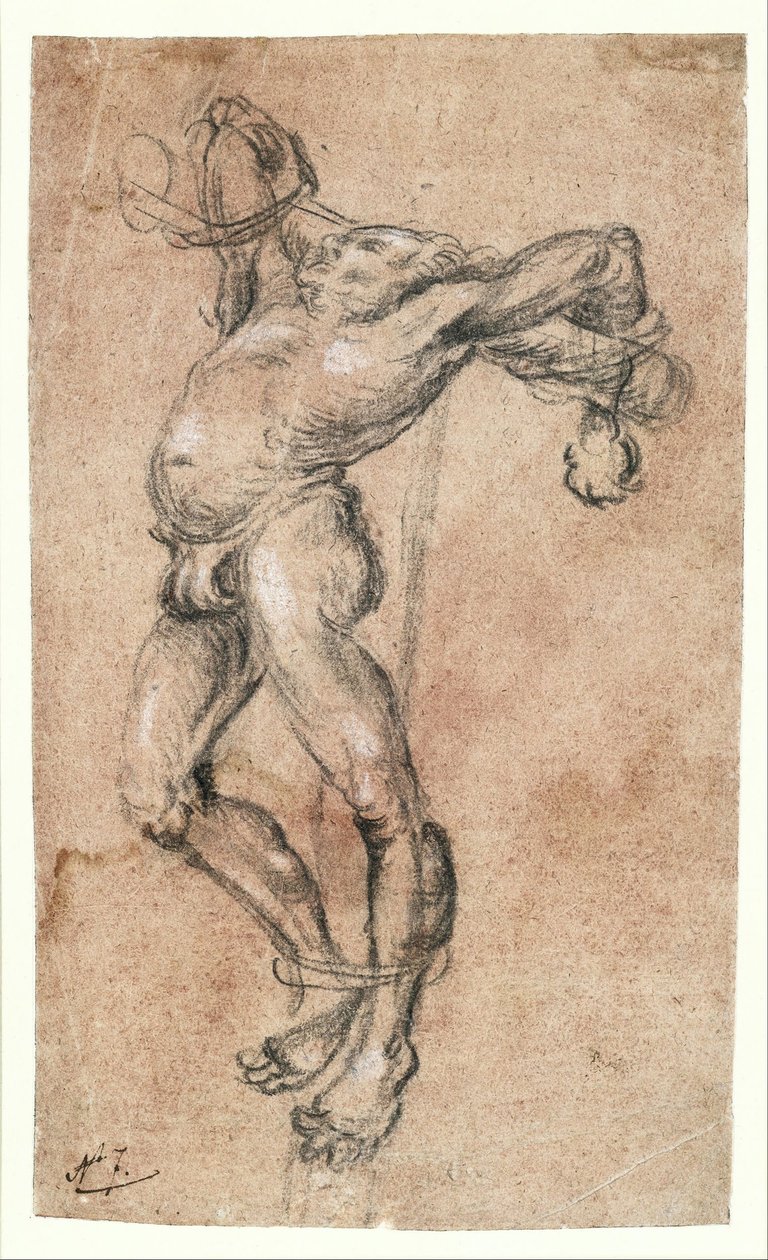 Thief on the Cross, Facing Left by Lucas Cranach the Elder