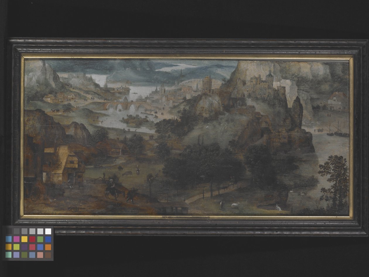 Landscape With The Flight Into Egypt by Lucas (circle of) Gassel