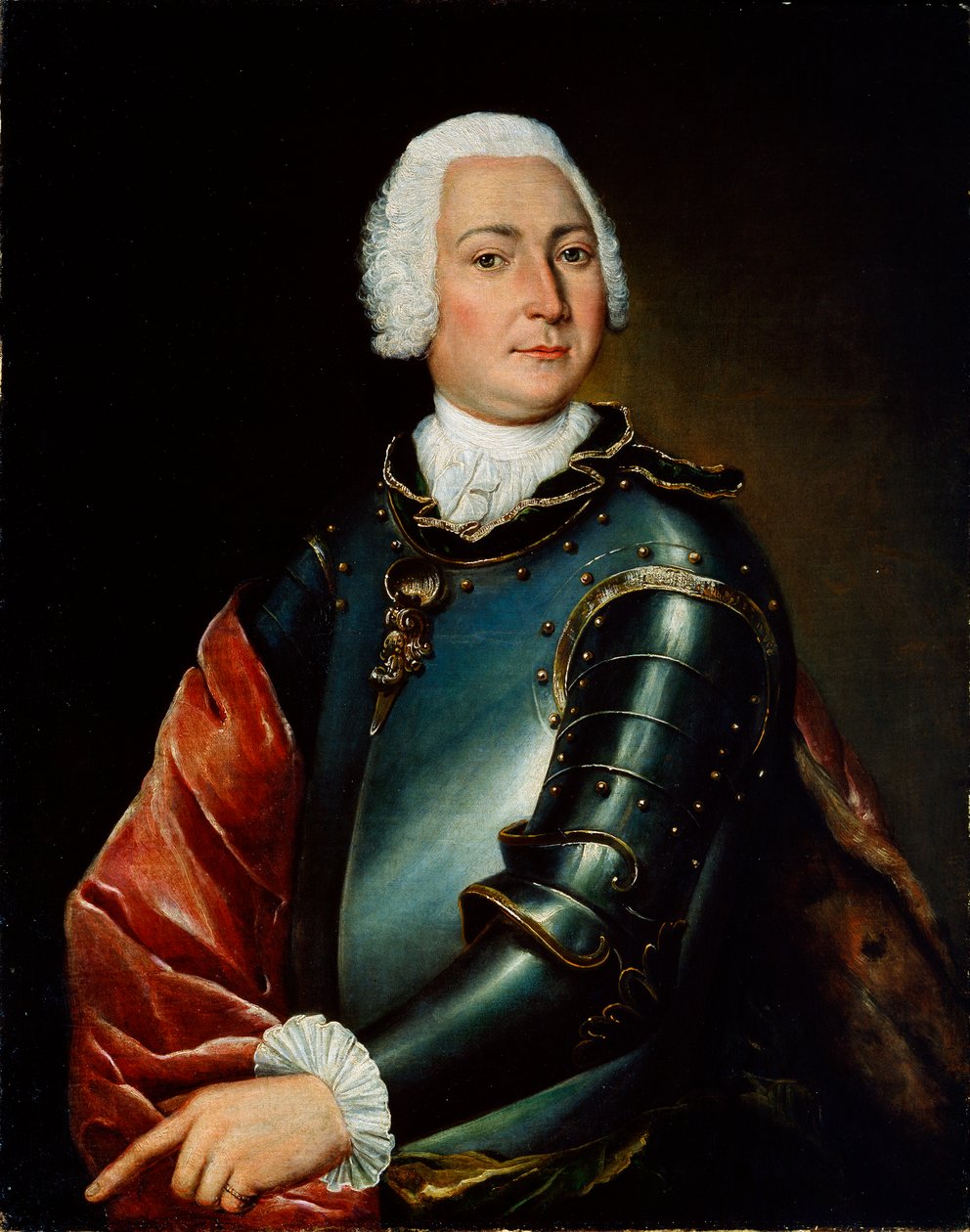 Portrait of Count Ernst Christoph von Manteuffel, 18th century by Lucas Conrad Pfandzelt