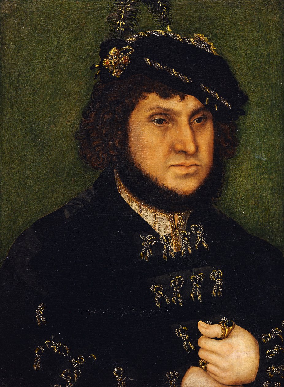 Portrait of Kurfurst Herzog Johann der Bestandige von Saschen by Lucas Cranach