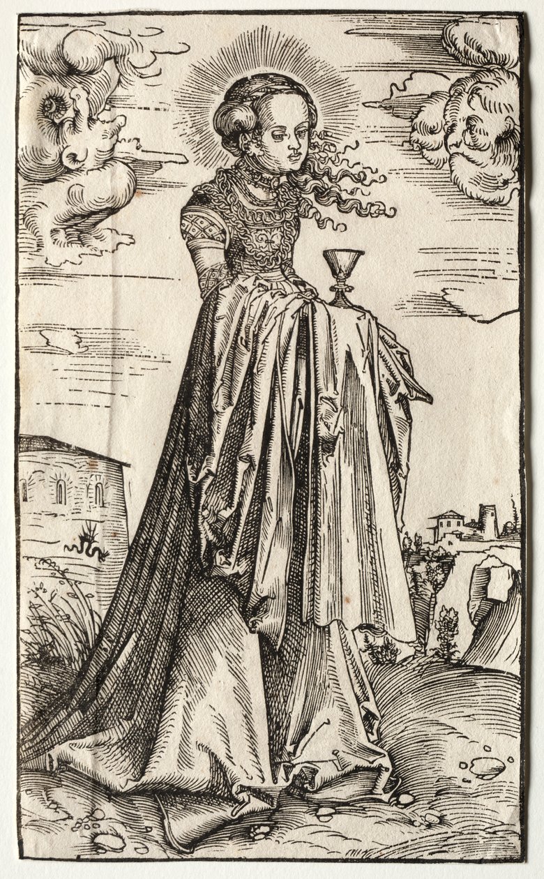 St. Barbara by Lucas Cranach